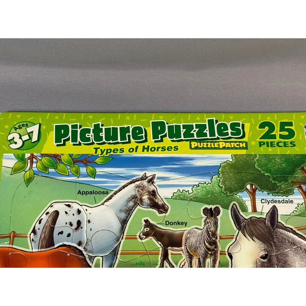 Lot of 6 Vintage Patch Puzzles & Puzzles Forever Board Puzzles Ages 3-7